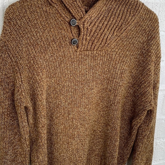 H&M Thick Mock Neck Cotton Long Sleeve Knit Sweater sz L - Picture 2 of 5